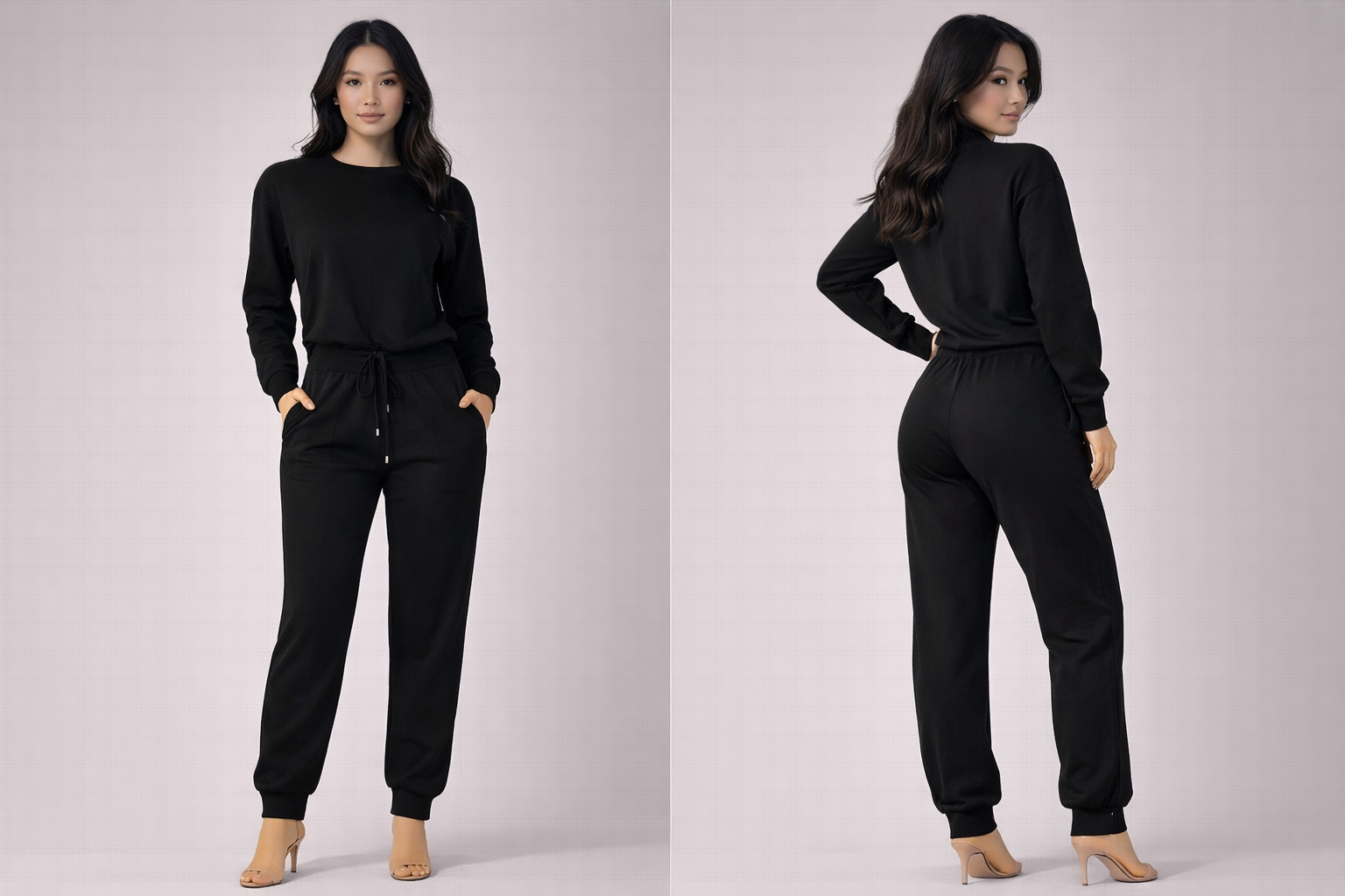 Black Jogger Set