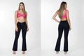 Jeans -  Bootcut Pink Top