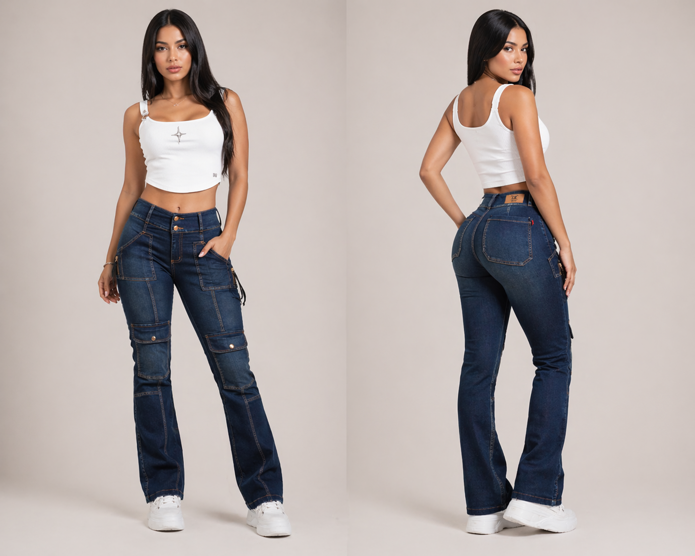 Jeans - Flare Cargo