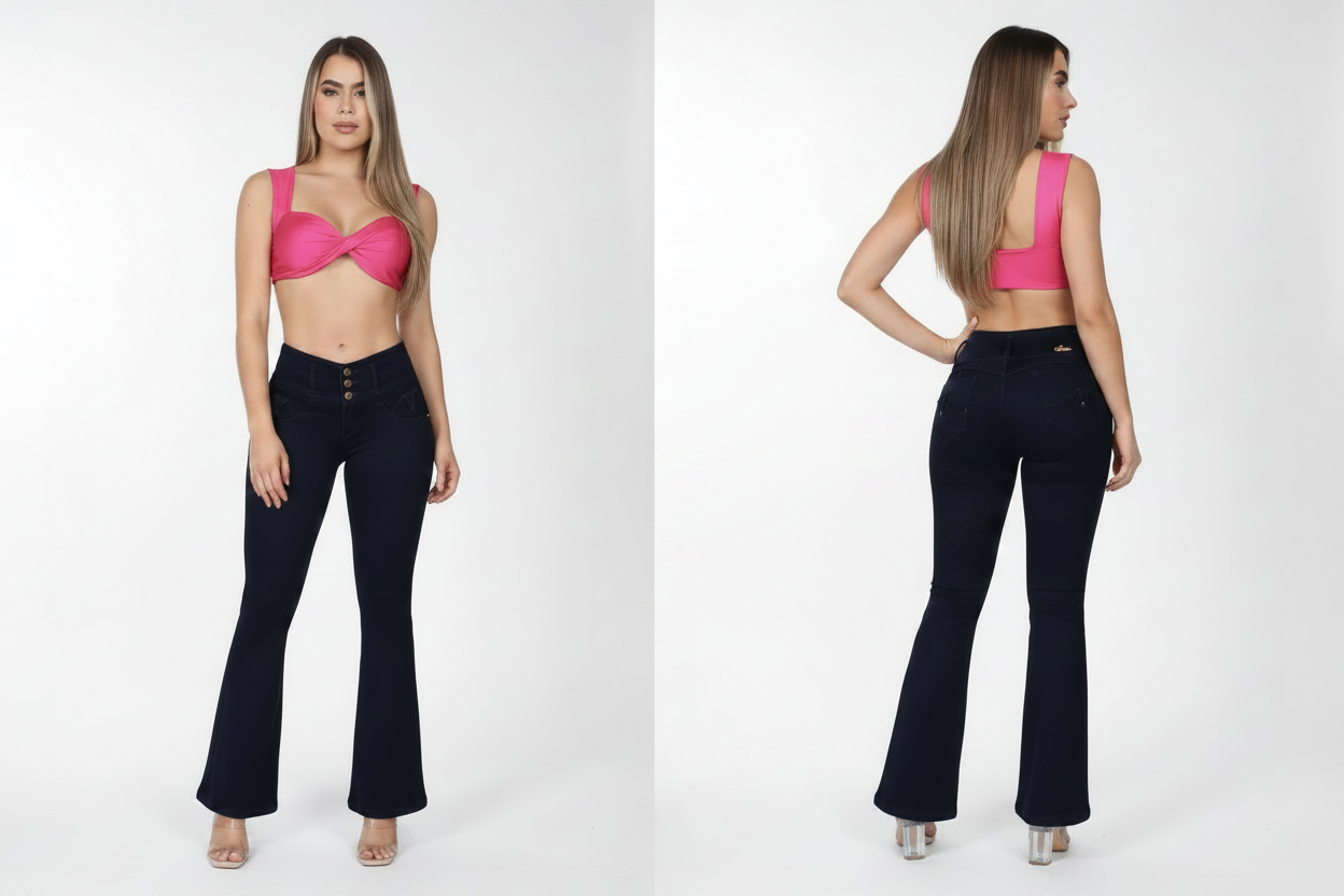 Jeans - Flare Navy