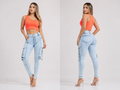 Jeans - Skinny Cargo Chain